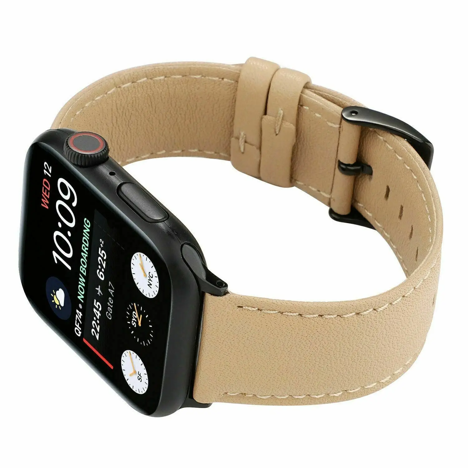 Ремешок для Apple Watch, ремешок из натуральной кожи, серия 1, 2, 3, 4, 5 iwatch, 42 мм, 38 мм, 44 мм, 40 мм, браслет pulseira correa