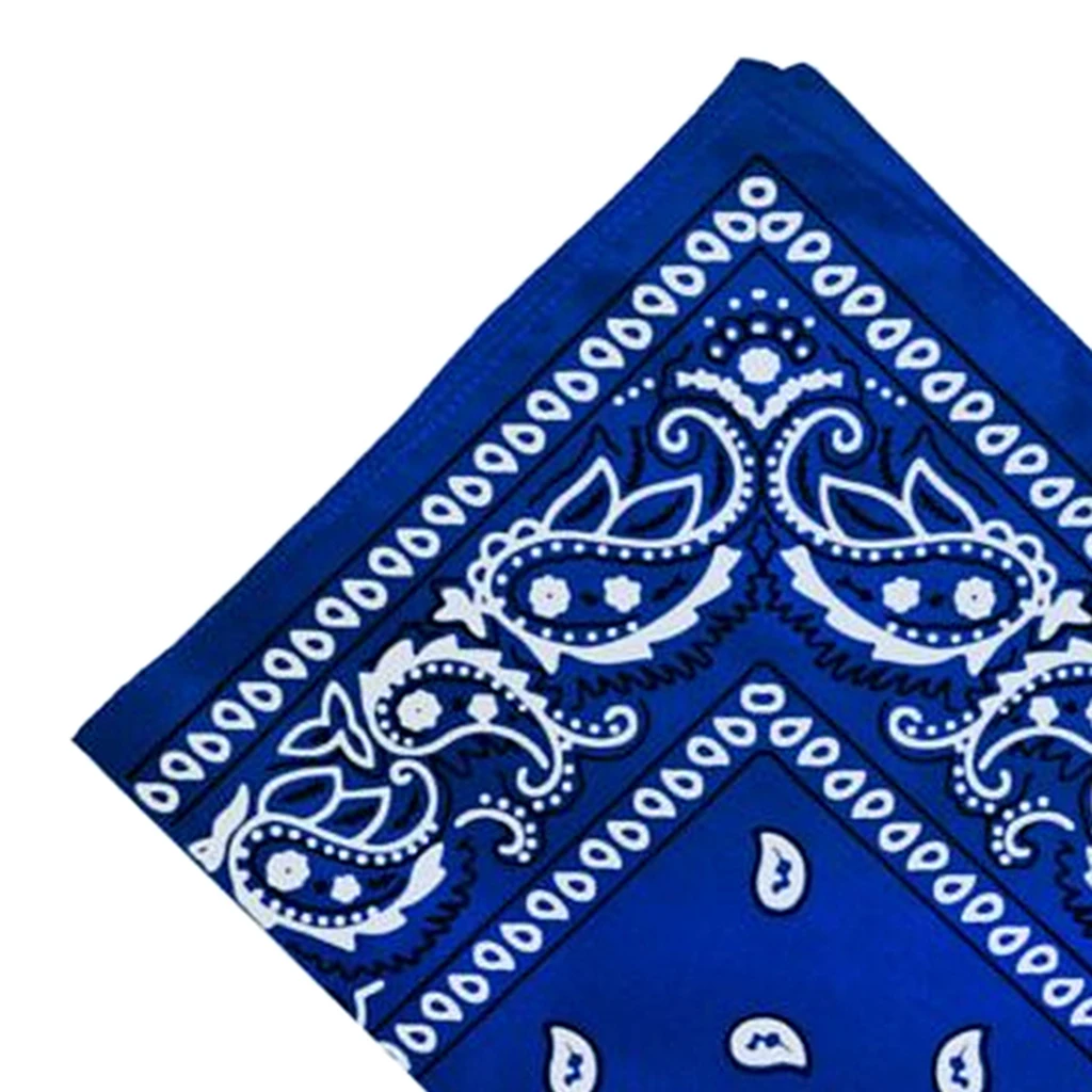 Hip Hop Bandana Headwear  100% Cotton Paisley Cowboy Bandana Scarf Head Wrap Neck Wristband Handkerchief punk Turban Head Scarf