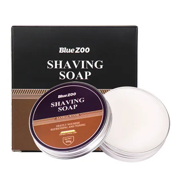 

Men’s Shaving Soap Natural Vegan Plant Ingredients Beard Shaving Foam Soap Facial Care Soap 100g New Arrival