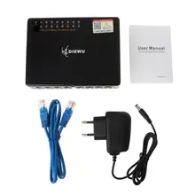 Планшет-Мини-16-Порты и разъёмы 10/100 Мбит/с Fast сетевой коммутатор для интернет-сети Рабочий стол концентратора адаптер