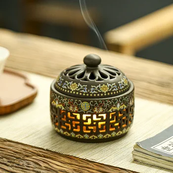 

Creative Ceramic Decoration Ceramic Incense Burner Chinese Classical Crafts Gift Tearoom Yoga Porta Incenso Home Decor BE50IN