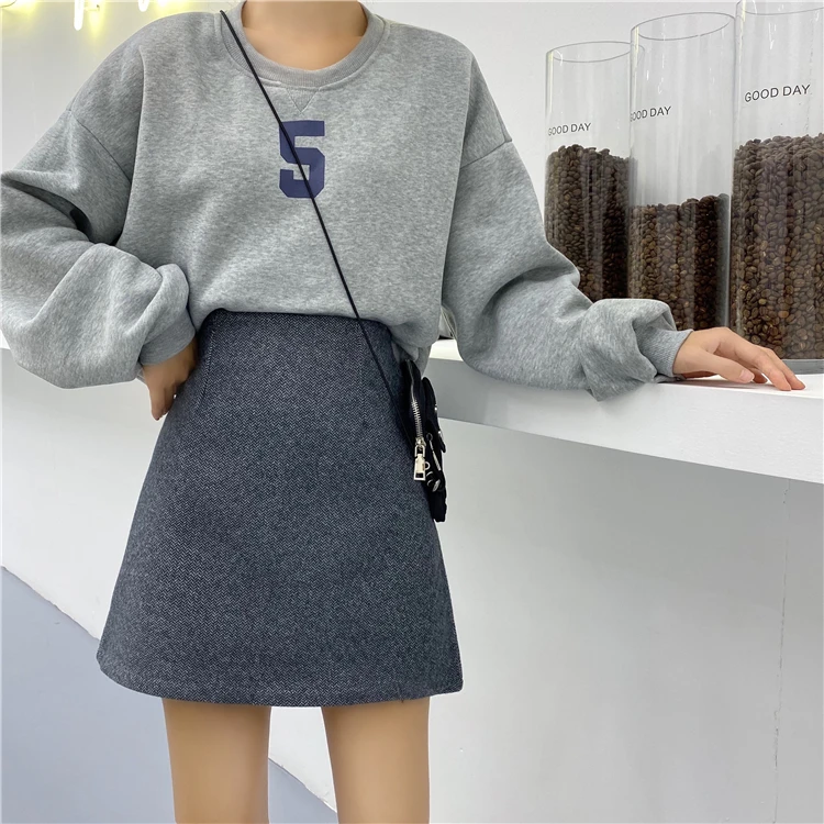 Мини-юбка женская однотонная простая Harajuku юбка с высокой талией Женская корейская мода все Mach уличная женская элегантная шикарная горячая распродажа