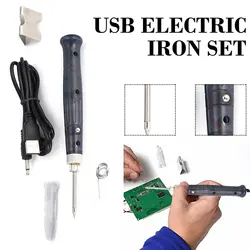Mini fer à souder électrique 5V 8W USB, stylo à souder, pistolet à souder, outils manuels, chauffage rapide, interrupteur tactile h 