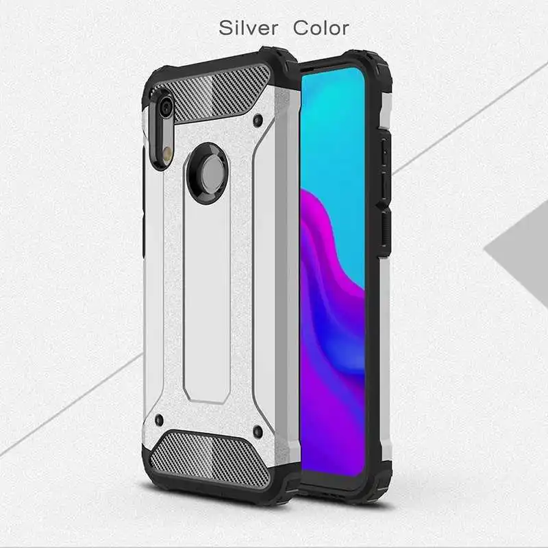 Mokoemi железа прочная ударостойкая 6,0" для huawei Honor 8a чехол для huawei Honor 8a Pro сотовый Чехол для телефона чехол - Цвет: Silver