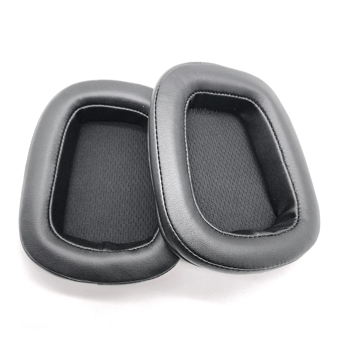 leather earpads Сменные подушечки для наушников, подушечки для наушников, оголовье для logitech G533 G933 G633, запасные части для наушников, гарнитура - Цвет: leather earpads