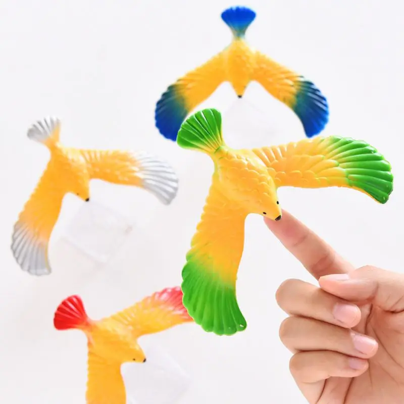 

Children Magic Party Toys Balancing Bird Stress Relief Finger Toys With Pyramid Base Decompression Birthday Gift