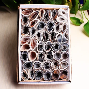 

Science Popularization Teaching of Original Crystal Stone, Natural Agate Treasure Pot and Ornaments on Cave Raw Ore Specimen