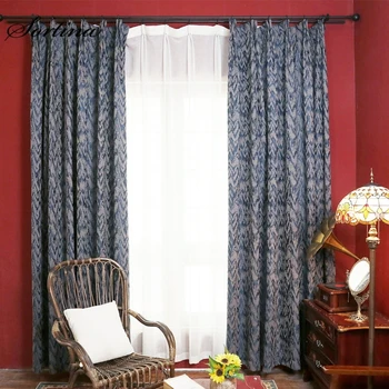 

Linen Langsir Jacquard curtain 1Pc Shading High Linen Solid Curtain for Windows Sliding Door Bedroom Livingroom