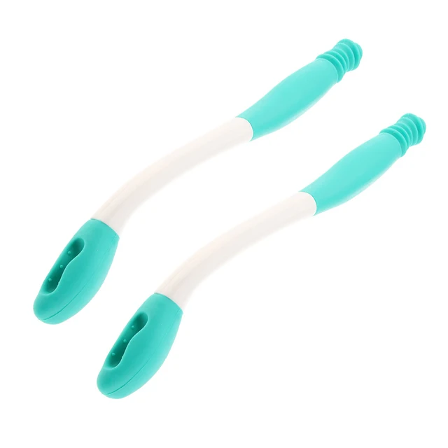 Maintain hygiene independently with the 2pcs Anti-Slip Long Handle Reach Elderly Wiper Disabled & Handicapped Toilet Paper Wiping Aid Self Wipe Tool Patient Helper.