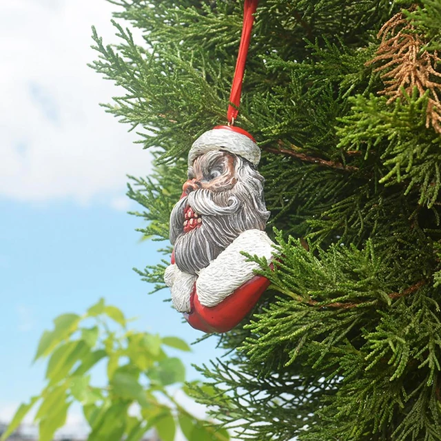 🎄🎄🎄 PÈRE NOËL EN RÉSINE EXTÉRIEUR LAMPE ÉCLAIRAGE. MASSIVE 🎄🎄🎄