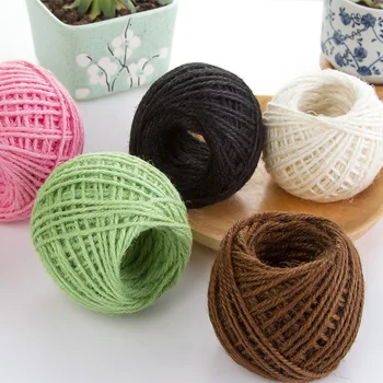 

40M Natural Burlap Handmade hemp Hessian Jute Twine Cord Hemp Rope String DIY Gift Packing Strings Christmas Event & Party