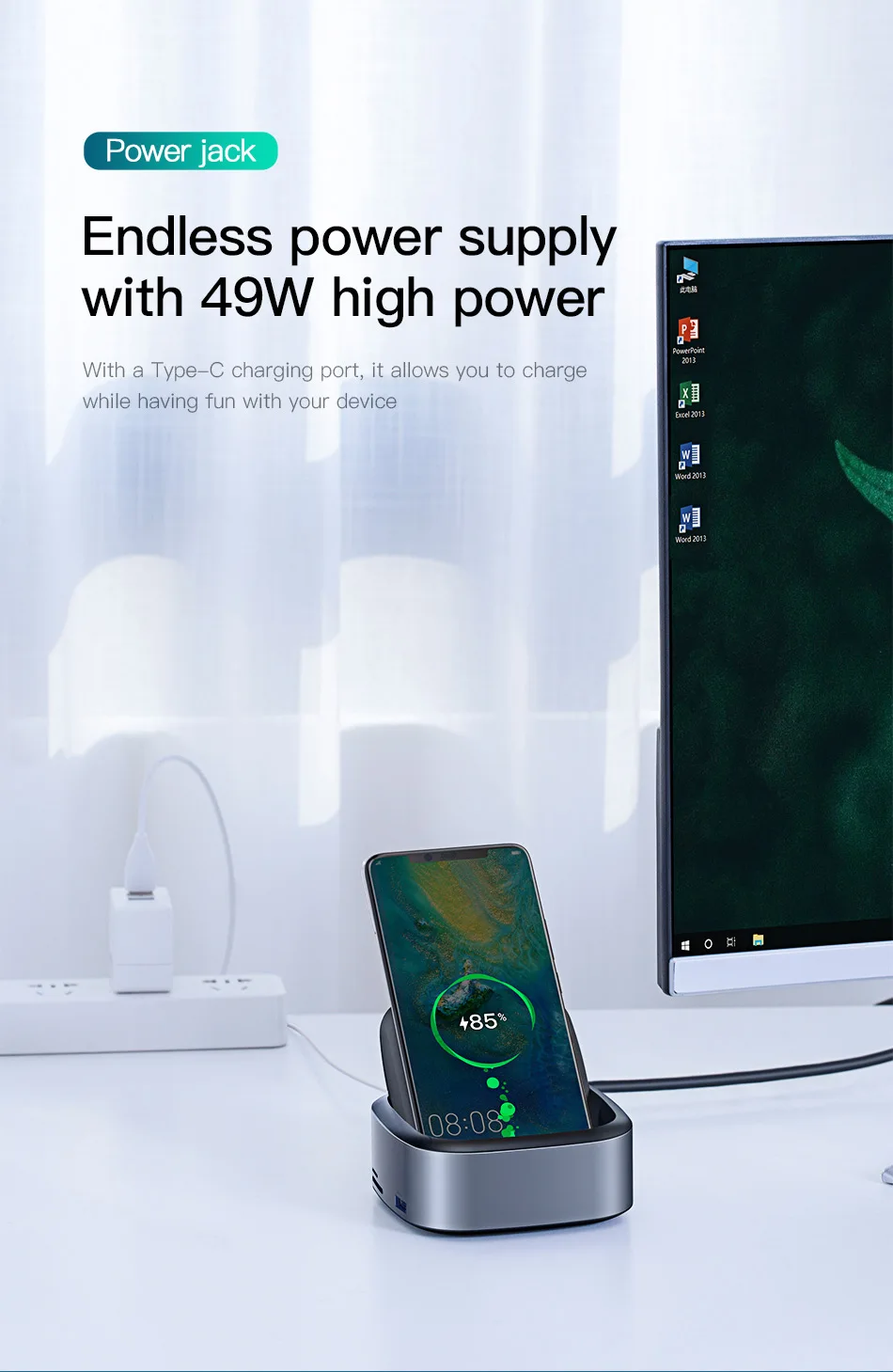 Baseus USB C Dex станция к USB 3,0 HDMI usb-хаб для huawei P20 P30 Pro samsung S10 док-станция 8 usb портов usb type-C концентратор