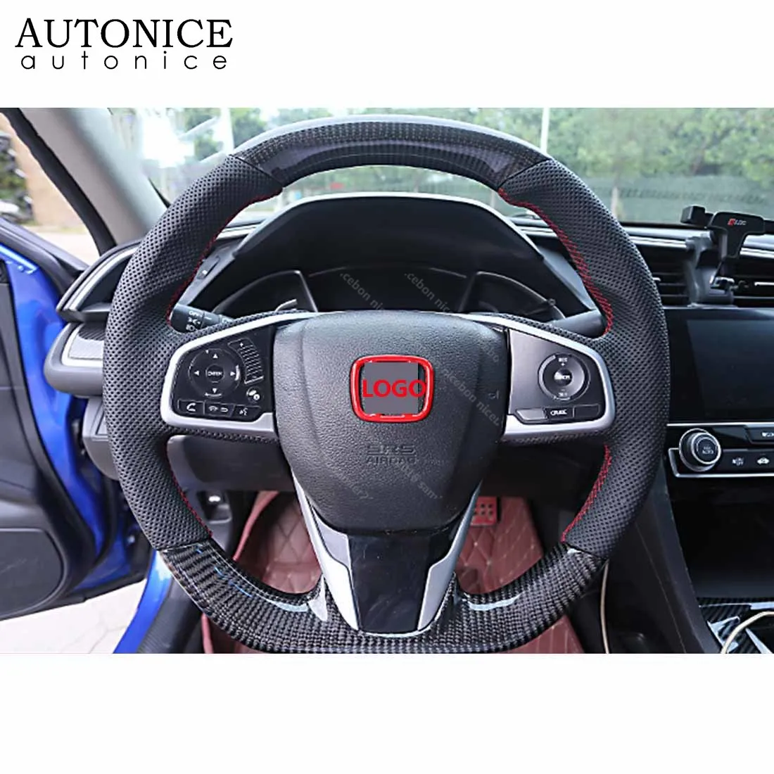 Подходит для Honda Civic Accord CR-V CRV Fit HRV ясность CR-Z Odyssey красный руль подшипник Круг Аксессуары Крышка отделка
