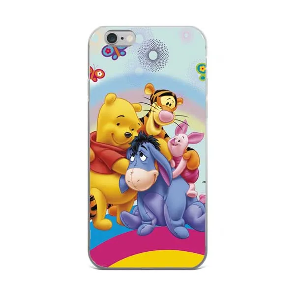 The Winnie Pooh Cartoon Naughty Lovely Eeyore PC Mobile Phone Cases For iPhone 5 5S SE 6 6SPlus 7 XR XS Max 8 8Plus X 10 Cover