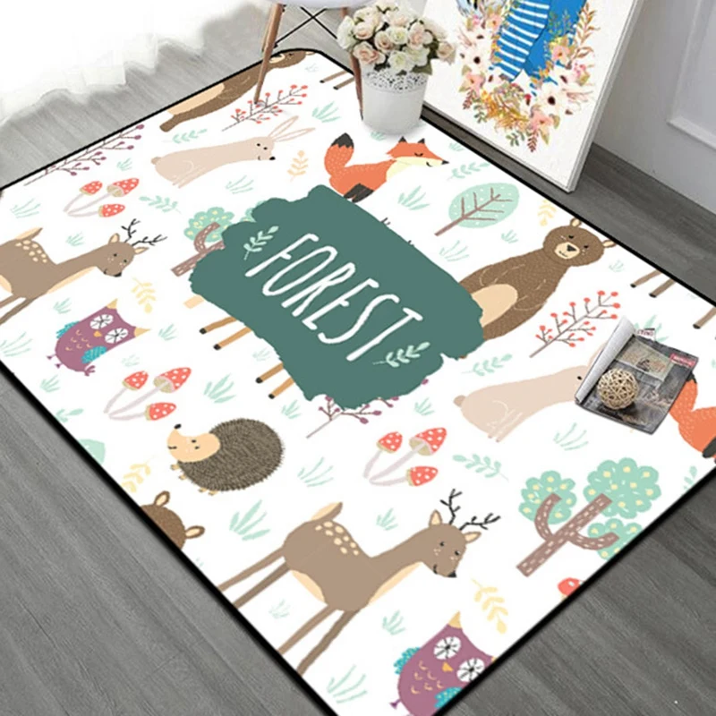 

Children Carpet Nordic Style Kids Area Rugs for Living Room Children's Room Play Crawling Floor Mat Christmas Rugs