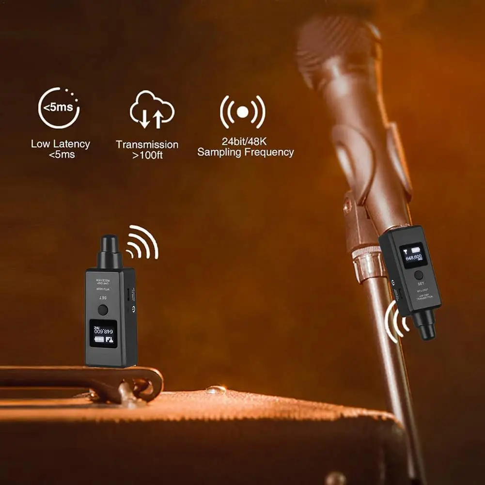 conexão xlr, bateria recarregável embutida para microfone dinâmico condensador