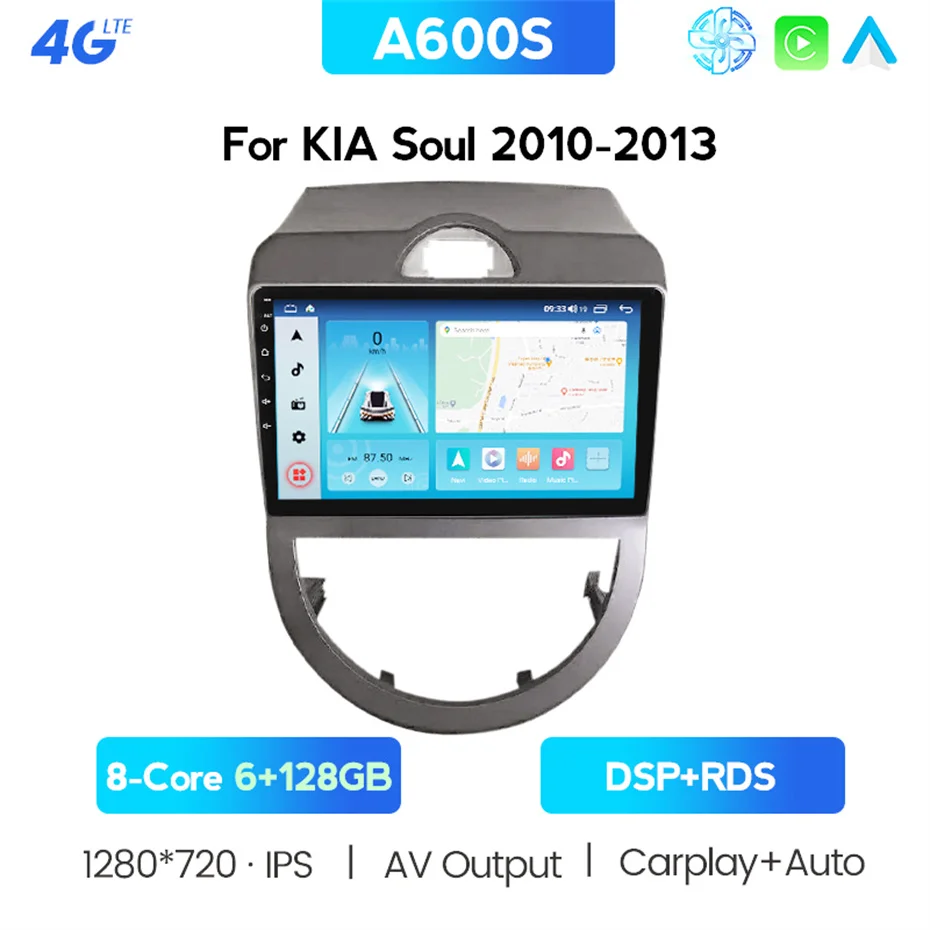 4G Android 10 0 автомобильный Dvd-плеер для KIA SOUL 2008 2009 2011 In Dash стереопроигрыватель с Gps