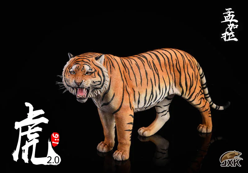 41 см 1/6 фигурка сцены аксессуары Panthera Tigris Бенгальский Тигр JXK020 ревущий Тигр статуя животного модель для 12 ''фигурка