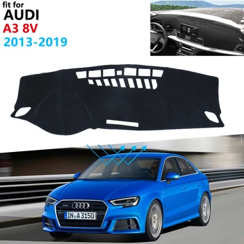 

Dashboard Cover Protective Pad for Audi A3 8V 2013~2019 Car Accessories Dash Board Sunshade Anti-UV Carpet S-line 2016 2017 2018