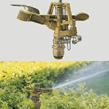 

1/2 Inch Villa Yard Garden Portable Metal Irrigation Automatic Rotation Durable Lawn Water Sprinkler