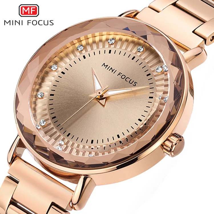 

Mini FOCUS Brand Genuine Product Online Celebrity Diamond Set WOMEN'S Watch Japan Movement Waterproof Clean Steel Watch Strap 00