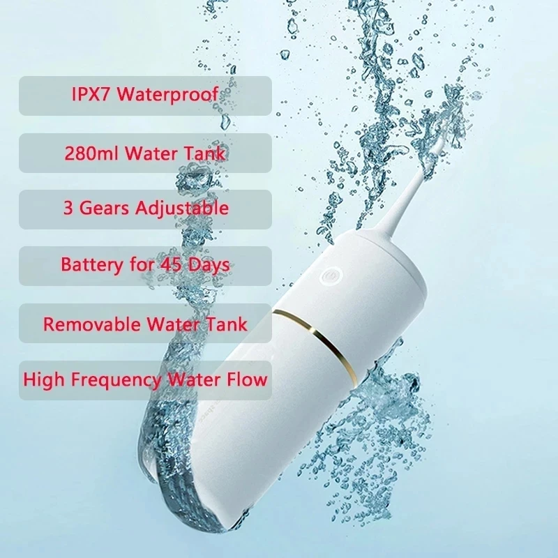 Xiaomi Youpin Portable Cordless Water Irrigator for Teeth Oralirrigator Waterjet Dental Irrigator Flosse Rechargeable Waterpick