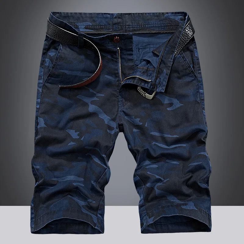 Мужские летние камуфляжные повседневные шорты-карго свободные армейские модные стильные хлопковые смесь мужские A11