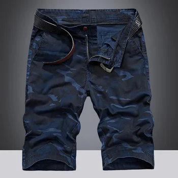 

Mens Summer Camouflage Casual Cargo Shorts Loose Army Fashion Style Cotton Blend Male A11