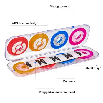 

Coil Storage Line Winding Wrapping Board Silicone Fishing Spool Box Tackle Lightweight Colorful Portable Bobbin Main Shaft