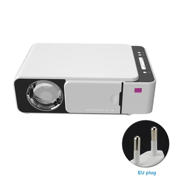 

Gift Led USB Port Entertainment Audio Video Mobile Phone Screen HD 1080P Dormitory Bedroom Mini Projector White Home Theater