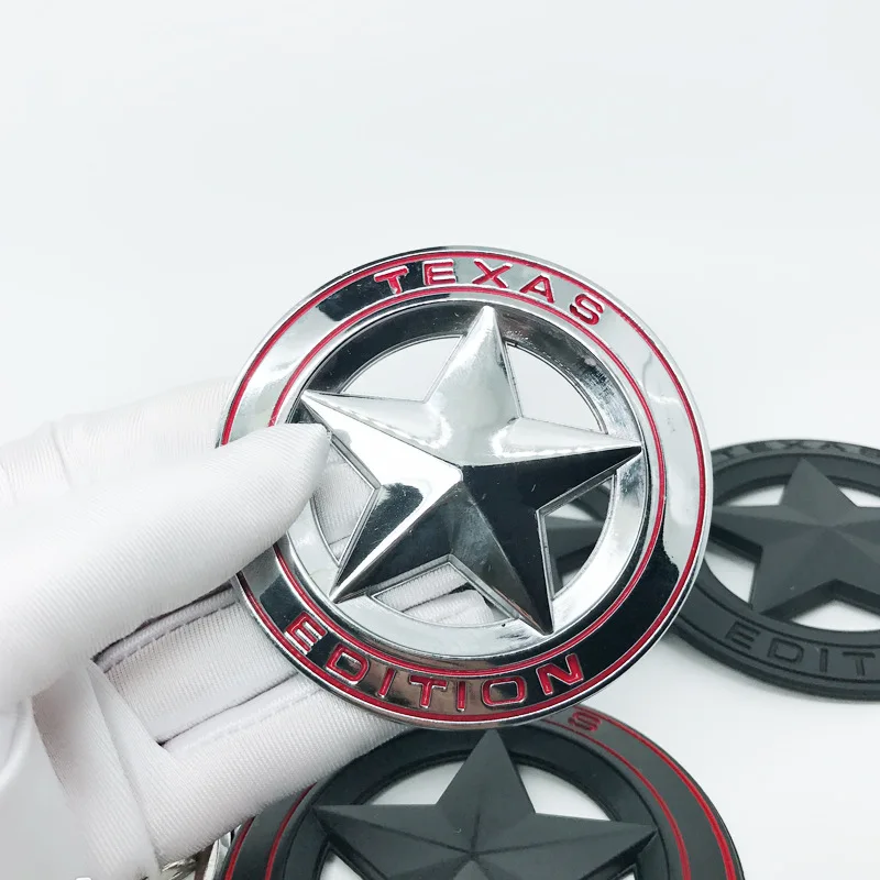 3D значок эмблема «Texas Edition» звезда TRAIL RATED 4X4 эмблема Limited металлические наклейки для автомобиля для Jeep Cherokee Wrangler Grand стайлинга автомобилей - Название цвета: Красный