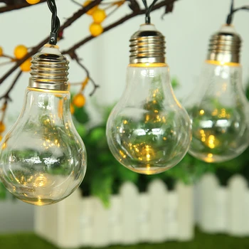 

8m 30 LED Solar Light Bulbs String Garden Wedding Garlands Fairy Lamp Chain