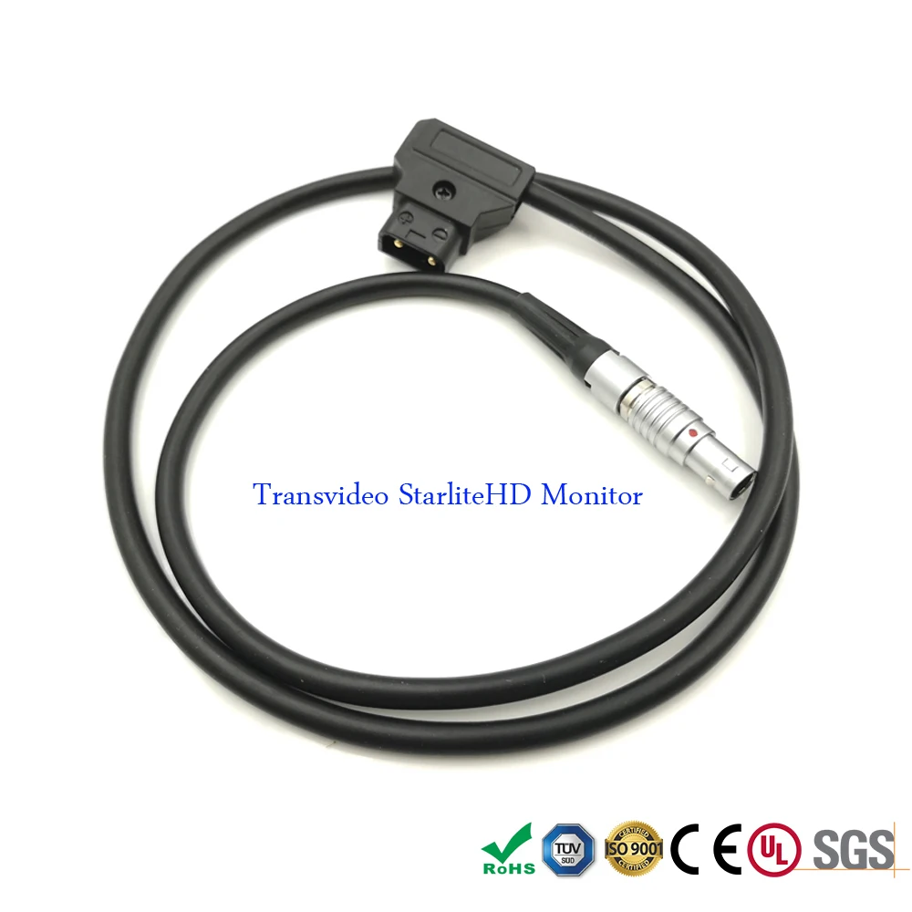 Трансвидео StarliteHD монитор 6 до 30 В DC кабель питания, FGG 0B 2 Pin к D-tap Мужской кабель для Titan HD2 RX StarliteRF