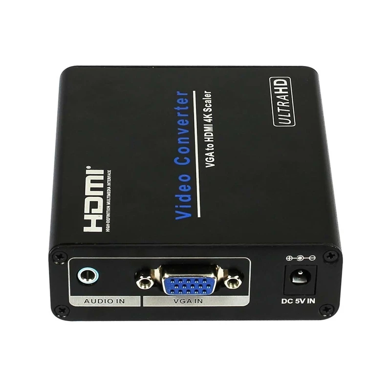 Vga к Hdmi 4K Scaler аудио Vga вход к Hdmi выход 4K x 2K аналого-цифровой адаптер(США штекер
