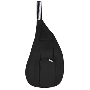 

Anti-Theft Men Messenger Shoulder Bags Men Chest Pack Women Retro Trapezoid Sharp Crossbody Bag Motorcycle Sling Bag Black