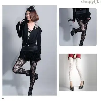 

Leggings Legings Floral Hollow Out Lace Full Lace Ankle length fashion Leggings Hot Sale 1pc Lace Legging Summer