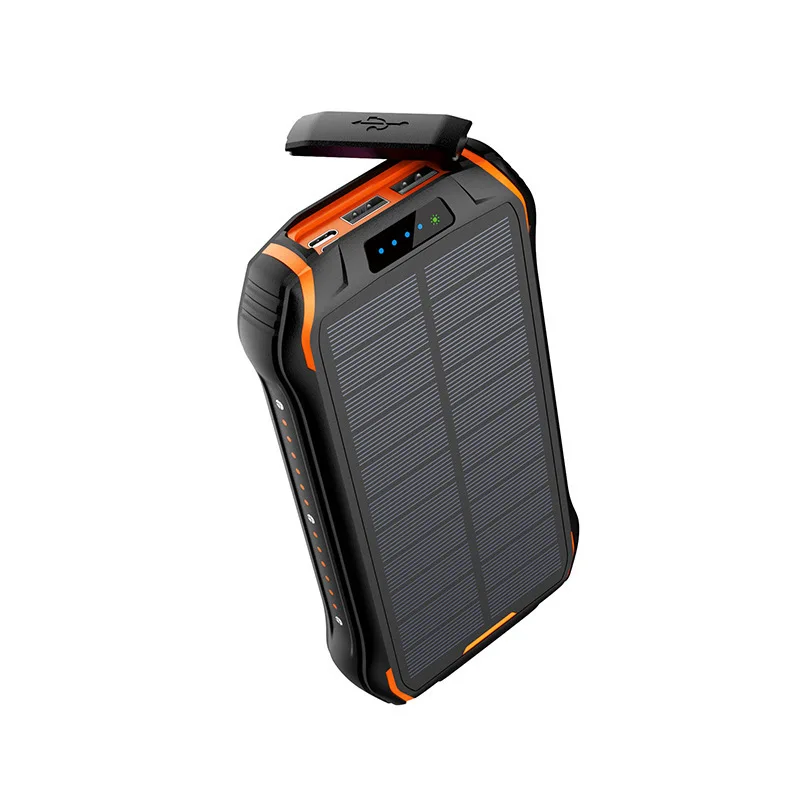 $39.03 Solar Power Bank QI Waterproof Powerbank Battery Poverbank Portable Charger LED LCD for 26800ma