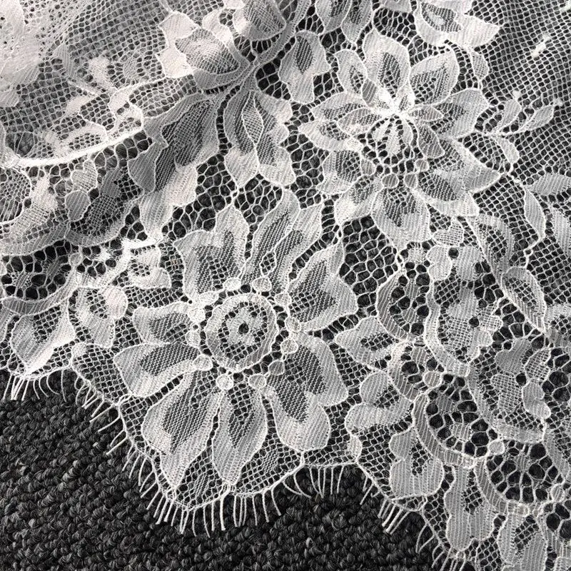 3 meters Long Fringing Black And White Eyelashes Lace Trim Accessories Fabric DIY Skirt Stitching Underwear Sewing Decorative lace fabric lace sewing accessories lace sewing supplies lace accessories lace garment accessories clothing accessories lace decoration