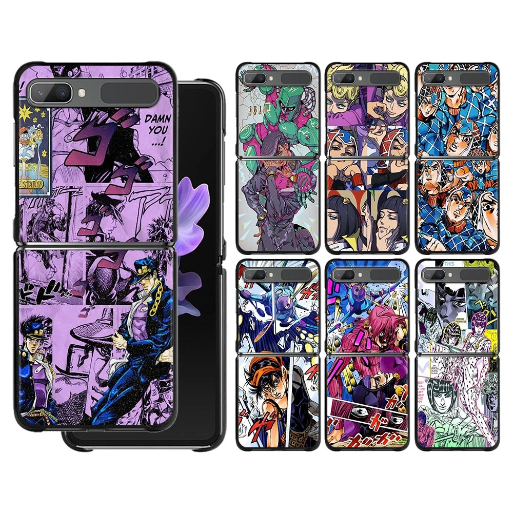 samsung z flip3 case Phone Case For Samsung Galaxy Z Flip3 5G Back Cases for Samsung Z Flip Capa PC Cover Hard Shell JJBA JoJo Bizarre galaxy z flip3 case