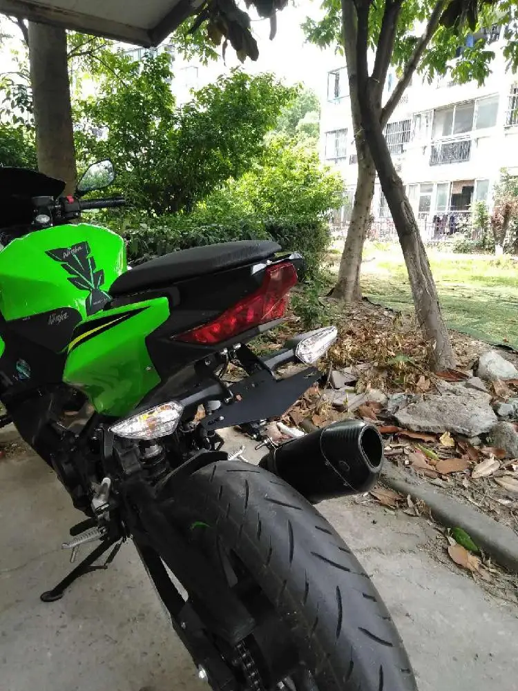 Yiwa моторная Спортивная рамка номерного знака со светом совместима для KAWASAKI NINJA250/400 Z900 z650