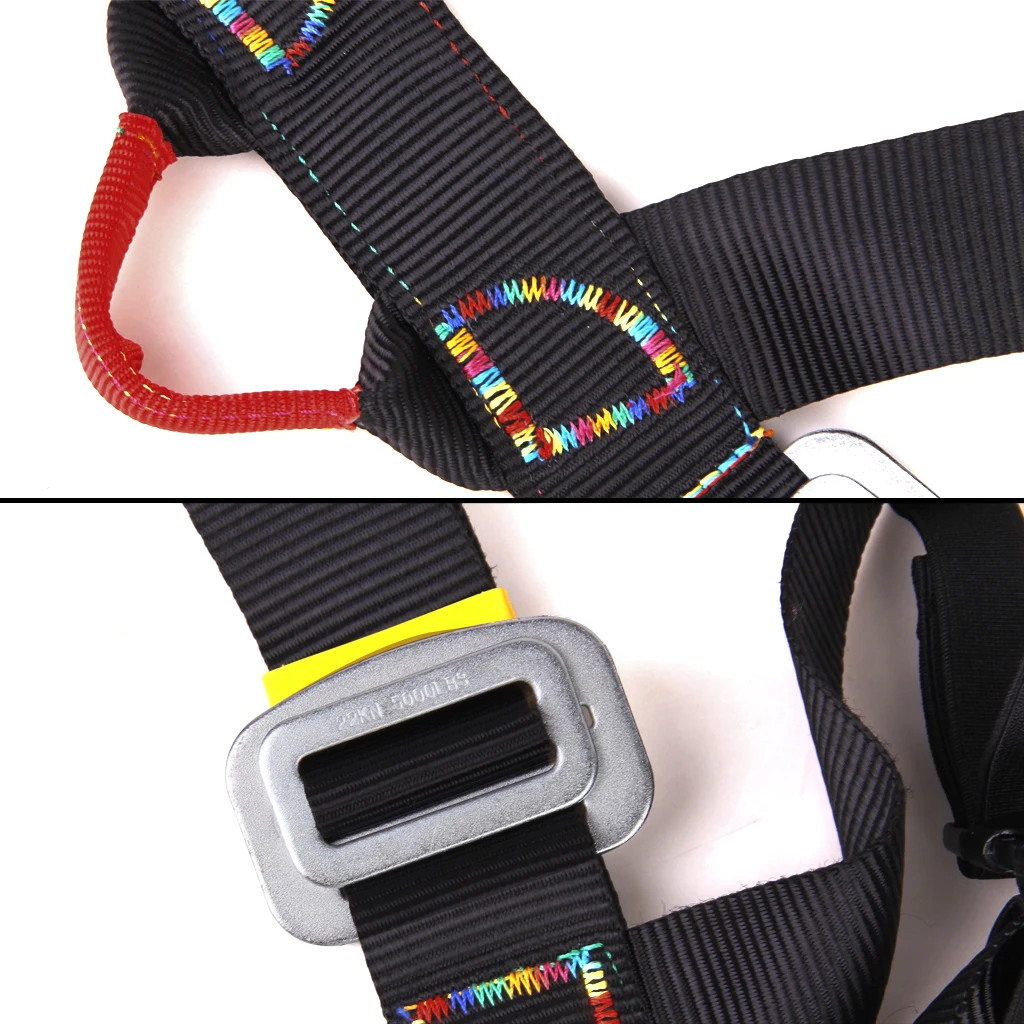 Tree Arborist Rappelling Climbing Protection Harness Seat Safety Sitting Bust Belt Black