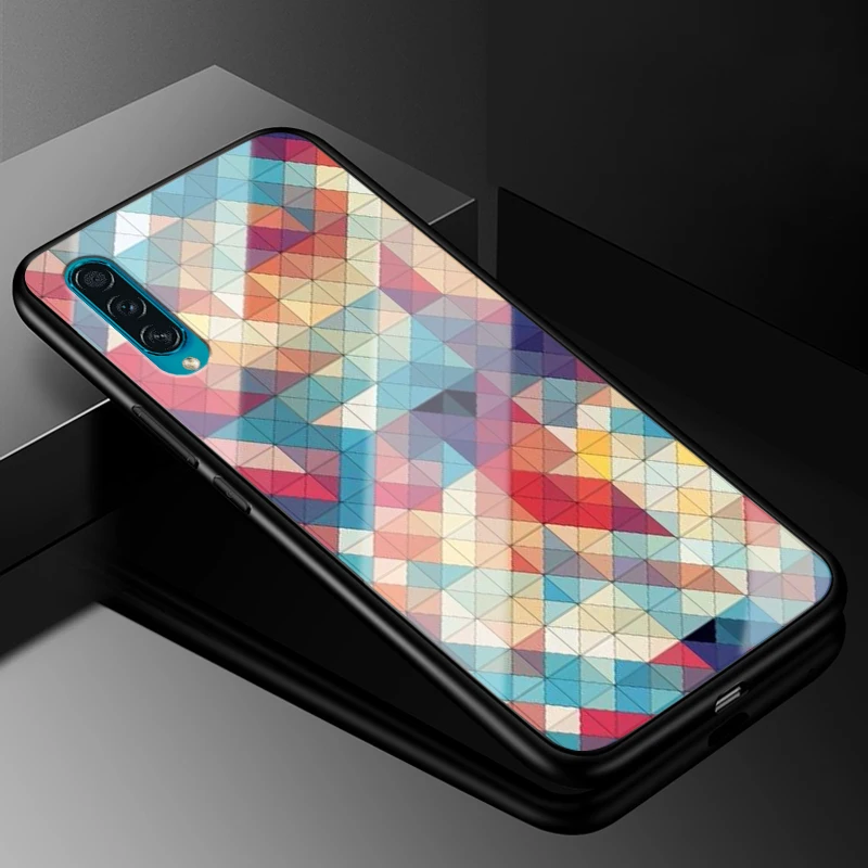 Для samsung A30S чехол из закаленного стекла жесткая задняя крышка для samsung Galaxy A50S чехол для телефона s 6,4 ''силиконовый бампер A 30S A 50S