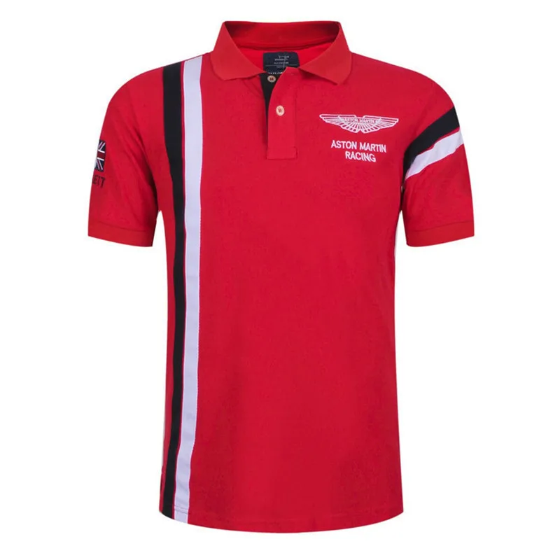 Новинка, высокое качество,, мужские крокодиловые рубашки поло, австралийские, высокое качество, хлопок, для tommis polo Air Force S-XXXL - Цвет: Red