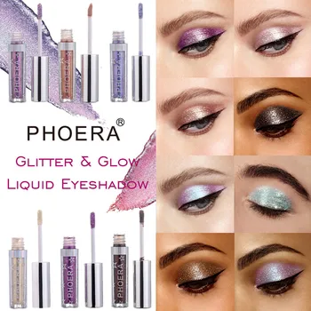 

Hot Sale Diamond Eyeshadow 12 Color Magnificent Metals Glitter and Glow Liquid Eyeshadow Fard A Paupieres Maquillage ##2