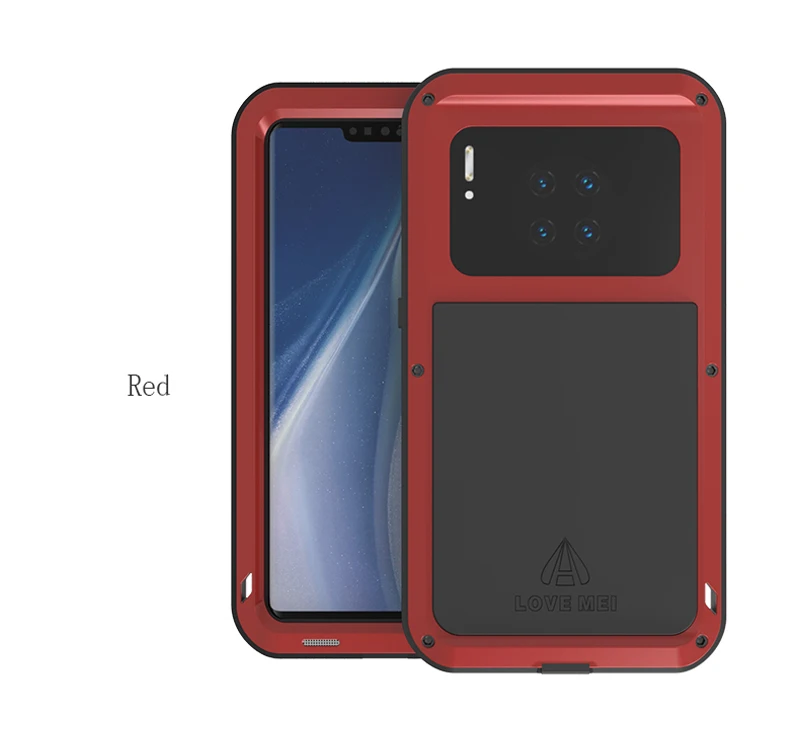 LOVE MEI мощный чехол для huawei mate 30 5G чехол mate 30 Pro металлический чехол для телефона s с закаленным стеклом