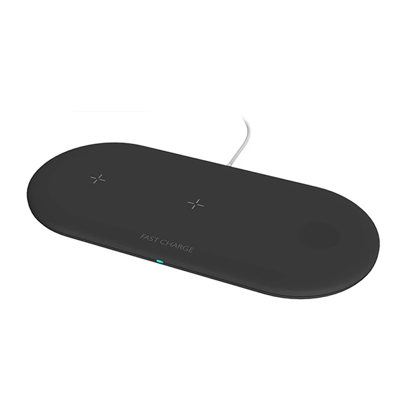 

3 In 1 Multifunctional Wireless Charger 10W Wireless Charger Station Stand Pad for Smartphones Watches Earphones _WK