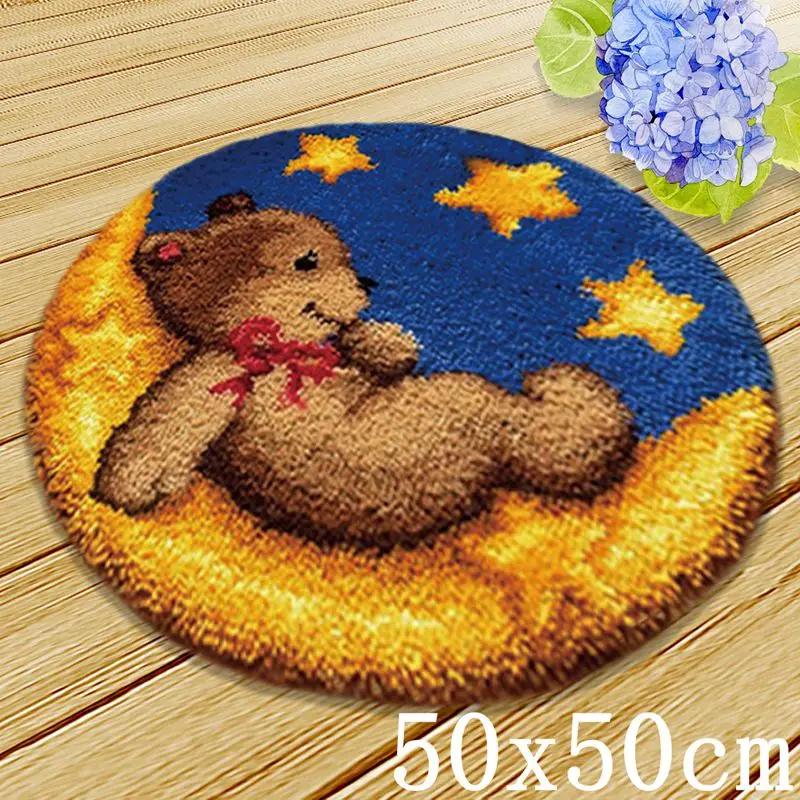 Foamiran крючок с защелкой Tapijt Knoopkussen Dieren Foamiran вышивка фейерверк DIY животные Защелки крюк ковер наборы вышивка крестом ковер