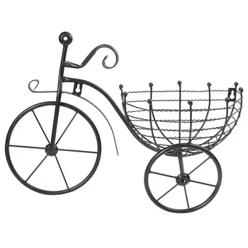 

1Pc Bicycle Shape Plant Stand Wrought Iron Plant Holder Flower Pot Indoor Storage Rack for Garden Home Desktop Decor Crafts