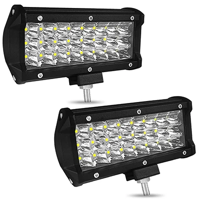 2pcs-7inch-72w-lamp Светодиодные фары 12 в 60 Вт 72 Вт 120 Вт 180 Вт 240 Вт 300 Вт Автомобильные фары супер яркая точечная противотуманная фара крыша полосы прожекторы - Цвет: 2pcs-7inch-72w-lamp