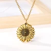 You Are My Sunshine Sunflower Necklaces For Women Rose Gold Silver Color Long Chain Sun Flower Female Pendant Necklace Jewelry ► Photo 2/6